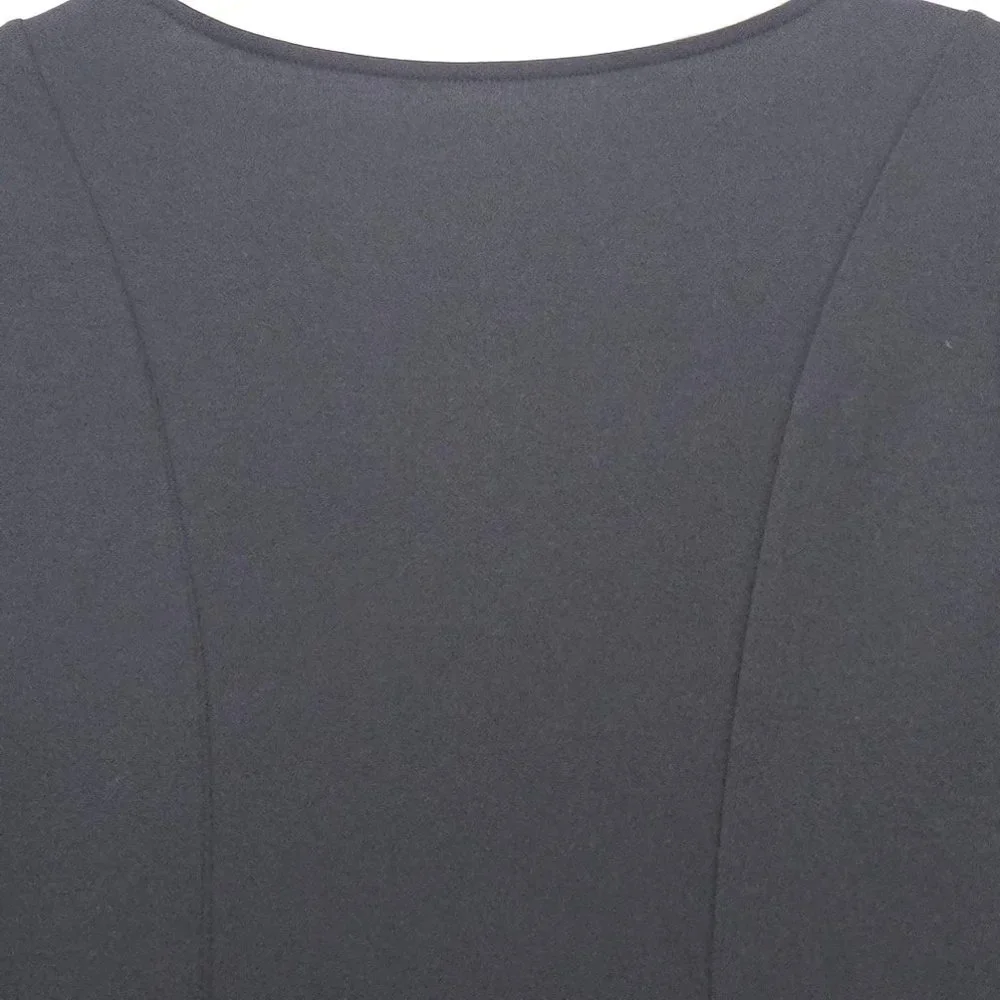 Soft Surroundings Black Eyelet Diamond Long Sleeve Sheath Dress Size Small - Picture 6 of 11